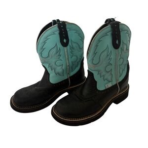 Justin Gypsy Womens Western Boots Leather Round Toe Rodeo Country Cowgirl Sz 6B